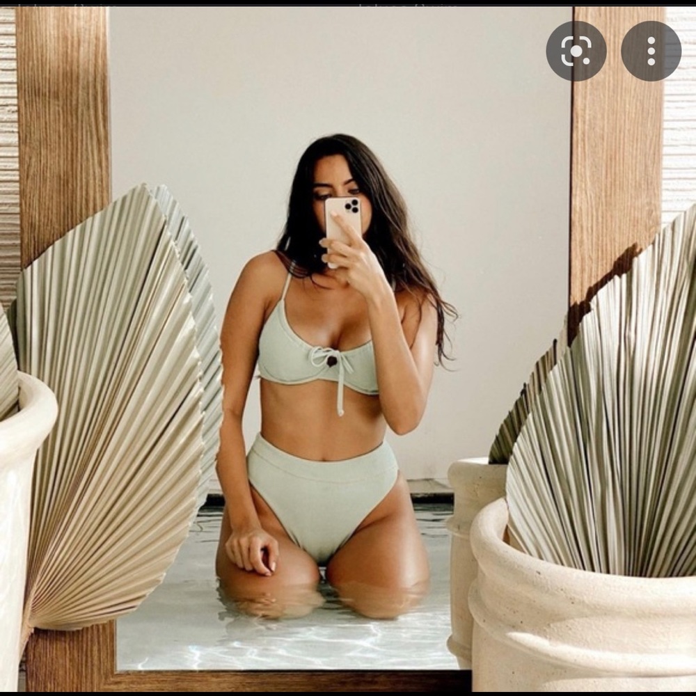 Toluca Swim Set Eucalyptus Hybrid Ribbed